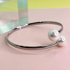 PULSERA TIPO ESCLAVA ABIERTA CON PERLAS ESPANOLAS 4988 - comprar online