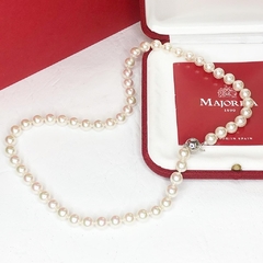 Collar de perlas Majorica cierre en plata 45 cm 8 mm MAJ20 - DEBERNARDI - Joyeria Debernardi
