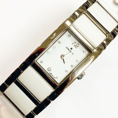 Reloj Junghans Eurotime acero y Ceramica rectangular 37/7350.44 - comprar online