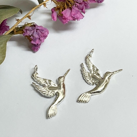 DIJE COLGANTE COLIBRI EN PLATA 925 COD SK732