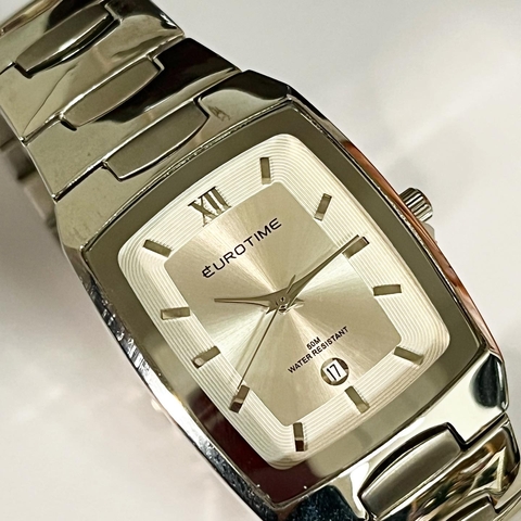 RELOJ ZAFIRO ACERO RECTANGULAR EUROTIME GRADE 11/8039.44