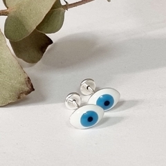 AROS ESTILO ABRIDOR OJO TURCO EN PLATA COD AB101