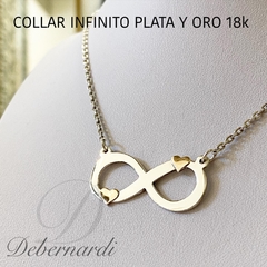 COLLAR AMOR INFINITO CON CORAZONES 10636