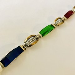 Pulsera Colombia con piedras naturales J966 en internet