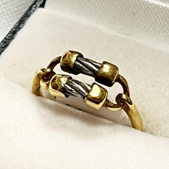 ANILLO ORO COMBINADO ORO BLANCO DEBERNARDI SK931