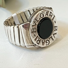 ANILLO PLATA Y ONIX ESTILO BVG 10228 - comprar online