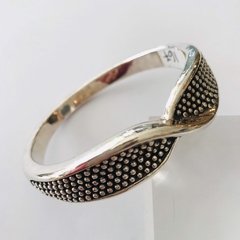 Pulsera moño plata inflada Italiana K2267