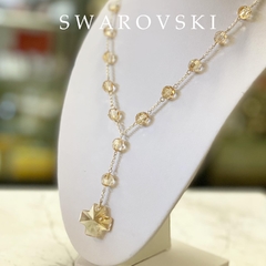 DENARIO ROSARIOS SWAROVSKI CHAMPAGNE