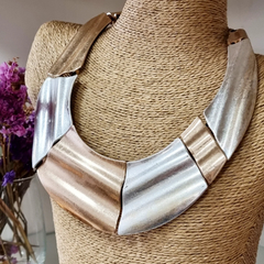 COLLAR COMBINADO JOYERIA CONTEMPORANEA ACERO K2016