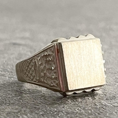 ANILLO SELLO HOMBRE PARA LETRAS PLATA 925 K2031