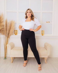 Calça Legging Montaria Suplex Preta flanelada PLUS SIZE G1 G2 G3 - comprar online