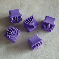 Kit Flora 3 cm - Sellos para cerámica
