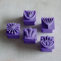 Kit Flora 2 cm - Sellos para cerámica