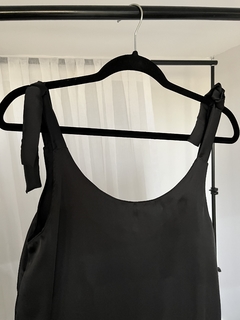 Conjunto Bata Kimono Y Camison de Seda Con Encaje Negro - tienda online