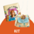 KIT | Libro Vamos a dormir + cartera - kiwi