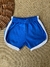 Shorts Suedine Azul com Branco