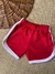 Shorts Suedine Vermelho com Branco - comprar online