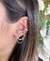 Brinco Ear Line gotinha cristal fio pedras com piercing pressão - comprar online