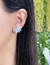 Brinco Ear Cuff navetes pedra Fusion cravejadas de zircônias em ródio branco - comprar online