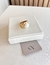 Anel placa lisa e uma pérola Shell banho ouro - comprar online