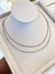 Colar gargantilha mini Riviera zircônias cristais em banho ouro e ródio branco - comprar online