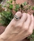 anel de dedinho regulável coração zircônias coloridas - comprar online