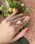 anel pérola água doce com pedras cristais coloridas - comprar online