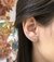 brinco ear cuff três gotas água marinha cravejado - comprar online