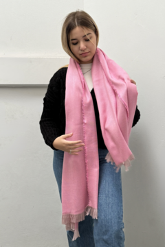 Pashmina 900 Rosa Viejo bicolor