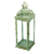 Lanterna Marroquina Metal Vidro Verde light Grande 53x17cm