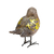 Pássaro Decorativo Enfeite Detalhe Dourado Resina 10cm na internet