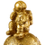 Estatueta Astronauta Sentado Lua De Resina Dourado 15x10cm