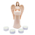 Castiçal de Anjo Com 5 Velas Rechaud Decoração de Natal - comprar online