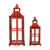 Lanterna Marroquina Metal Vermelha Decorativa Pequena na internet