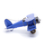 Avião de Metal Decorativo Azul Médio 9x21x20 na internet