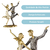 Estatueta Casal Dançando Resina Dourada Decoração 26x19,5cm - comprar online