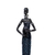 Africana Decorativa de Resina Negra Com Detalhes Azul - comprar online