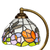 Abajur Tiffany Cúpula Vitral Mosaico De Cores Mesa 38x18cm - comprar online