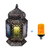 Lanterna Marroquina Decorativa 51x27,5 C/Lâmpada Efeito Fogo na internet
