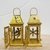 Conjunto 2 Mini Lanterna Dourada Anjo e Flocos Neve 16x7,6cm - comprar online