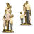 Estatueta Familia De Resina Dourada Decorativa 25x18,5cm - loja online