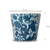 Mini Cachepot Cor Azul Vaso Cerâmica Design Folhagem - comprar online