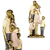 Estatueta Familia De Resina Dourada Decorativa 25x18,5cm - comprar online