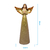 Anjo Dourado de Resina Rezano Pequeno Decorativo 14cm - comprar online