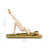 Estatueta Decorativa De Resina Mulher Yoga Dourada 20x16cm - Tuberias Comércio | Loja de Decoração, Presentes e Jardim