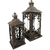 Conjunto 2 Lanternas Marroquinas Envelhecida Rústica 53/35cm - Tuberias Comércio | Loja de Decoração, Presentes e Jardim