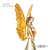 Anjo Dourado Decorativo De Resina C/ Coração 23cm na internet
