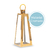Lanterna Marroquina Triangular Metal Dourada Grande - comprar online