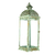 Imagem do Lanterna Marroquina Metal Vidro Verde light Grande 53x17cm