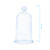Cúpula de Vidro Redoma Pequena Transparente 21,5 Altura - comprar online